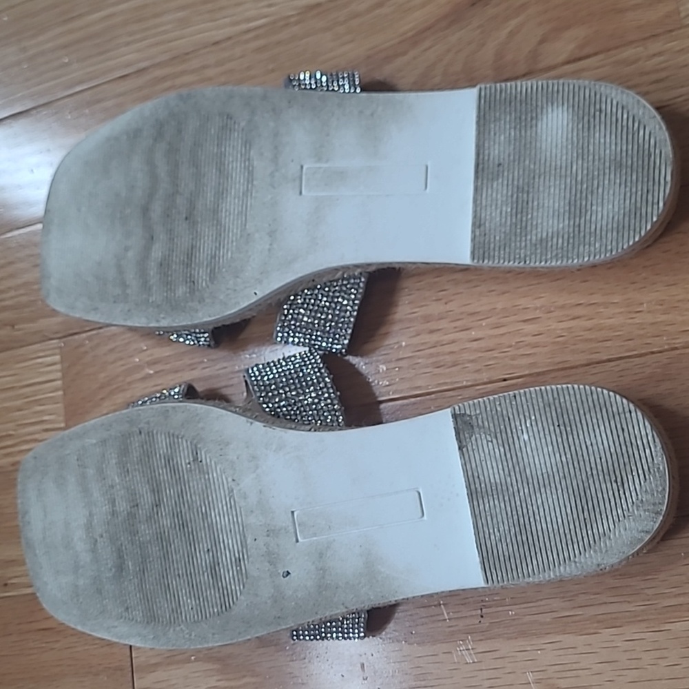 Steve Madden Ignited Glittering Silver Sandals - Picture 4 of 4